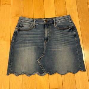 Women’s Aqua Denim Skirt